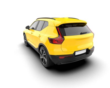 hafif bir arka plan üzerinde modern kompakt araç