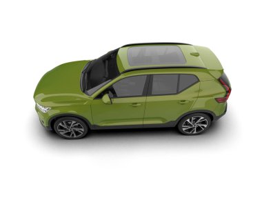 gerçekçi modern araba. 3d oluşturma.