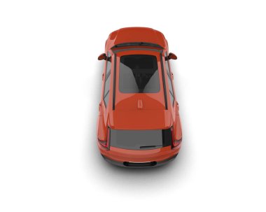 Siyah arka planda kırmızı araba