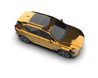 araba yan görünümü beyaz arkaplanda izole edildi - vektör