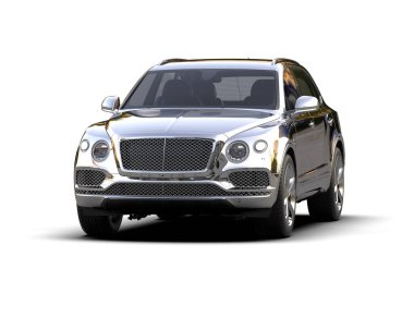 Lüks araba beyaz zemin üzerine