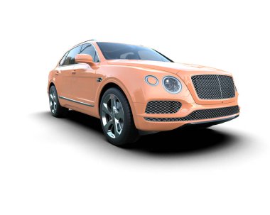 Lüks modern araba. 3d illüstrasyon