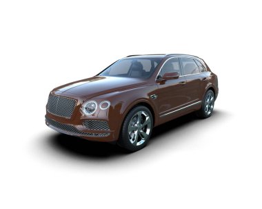 Lüks araba. 3d illüstrasyon.