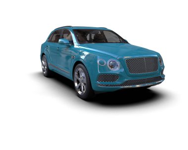 modern yeşil lüks araba - stüdyo çekimi