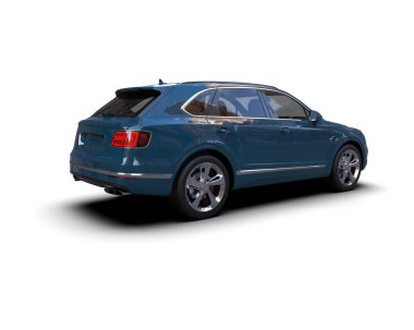 mavi lüks modern araba