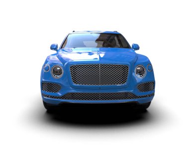 Lüks mavi modern araba - 3 boyutlu