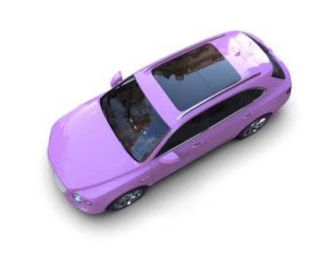 Pembe araba. 3 Boyutlu Hazırlama.