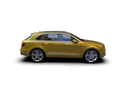 Lüks araba beyaz zemin üzerine