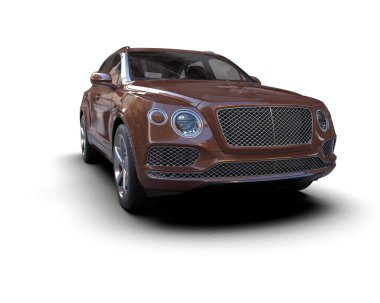 Gri arka planda modern lüks araba