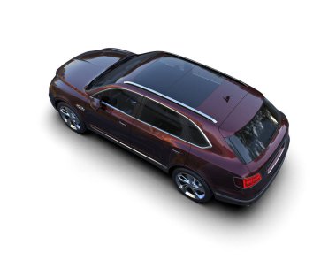 modern araba - araba - yansımalı beyaz arkaplanda arka plan