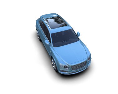 beyaz arka planda modern lüks araba