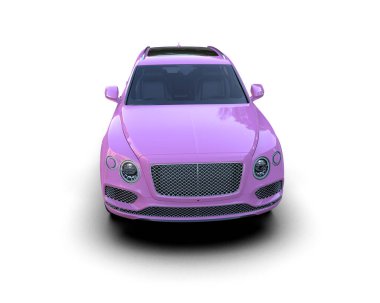 beyaz arka planda modern araba.