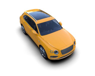 modern sarı lüks araba