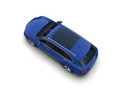 modern mavi araba - arka plan