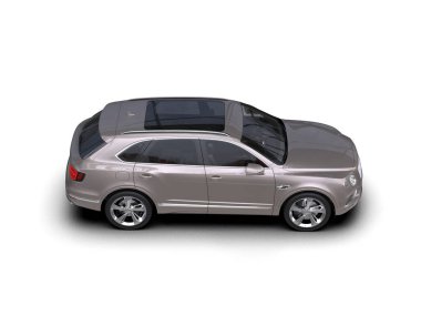 Modern lüks araba beyaz zemin üzerine