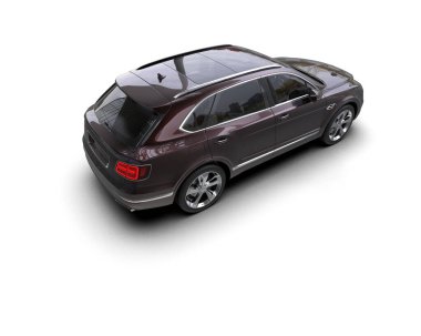 Modern lüks bir cipin 3 boyutlu görüntüsü.