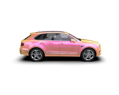 Pembe spor lüks sedan.