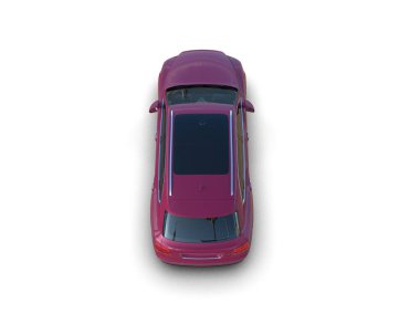 araba modeli beyaz arkaplanda izole edildi