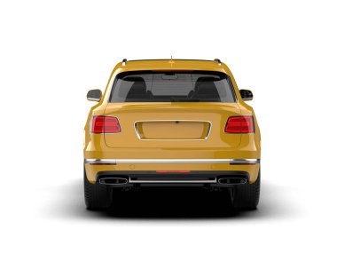 sarı modern araba - arka plan