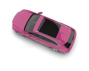 Modern araba. 3d oluşturma