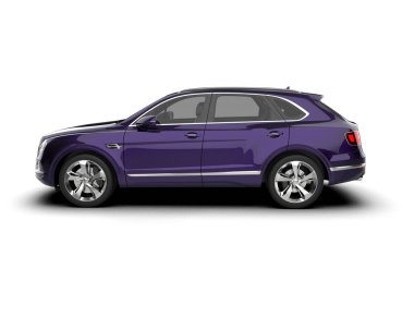 araba beyaz arkaplanda izole edildi