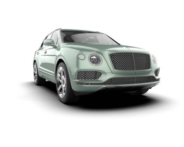 yeşil premium modern lüks araba