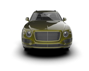 Modern lüks araba beyaz zemin üzerine