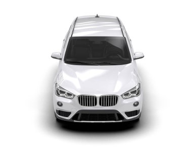 Siyah arka planı olan beyaz lüks spor araba.