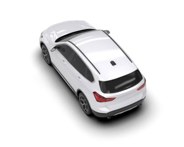 beyaz modern spor araba