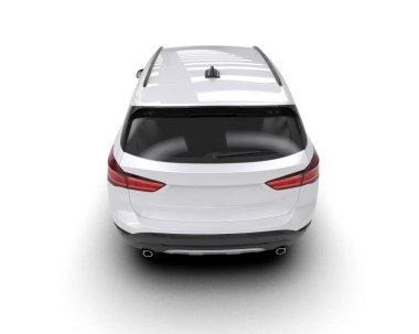 beyaz modern araba - ön görünüm