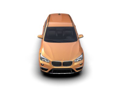 modern turuncu spor araba 3 boyutlu.