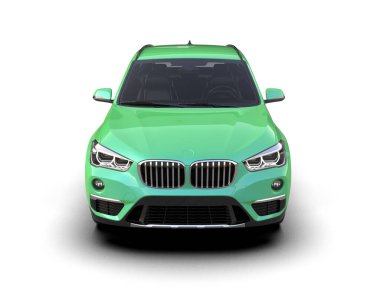 modern spor araba beyaz arka planda izole