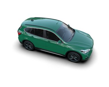 modern yeşil şehir arabası