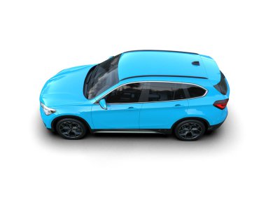 mavi spor araba - arka plan