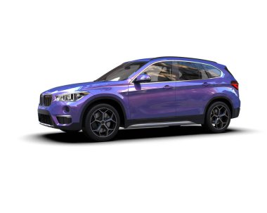 modern otomobil arka planda izole edildi