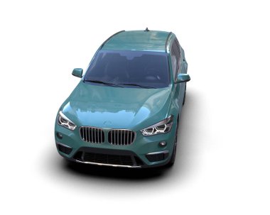 modern lüks araba beyaz izole