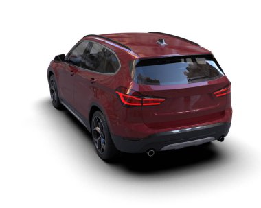 Siyah arka planı olan bir araba. 3d oluşturma.