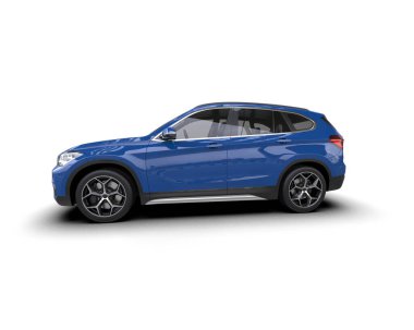 Tula, Rusya. Ocak 26, 2 0 2: bmw x 3 i şehir SUV lüks araba beyaz arka planda izole.