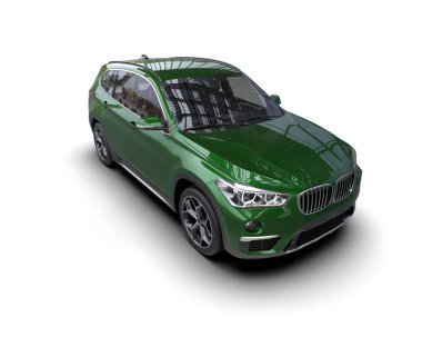 modern araba - 3D illüstrasyon