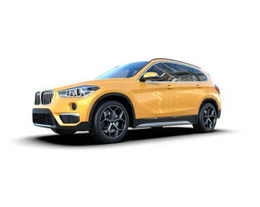 Siyah lüks spor otomobil - Önden Görünüm