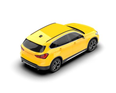 Bir kompakt arabanın 3 boyutlu görüntüsü