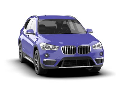 Modern mavi spor araba