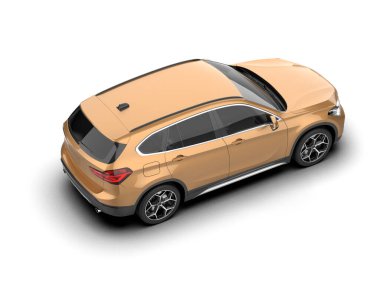 Bir arabanın 3 boyutlu resmi.