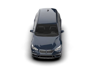 Lüks araba beyazda izole edilmiş