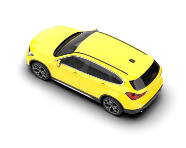 Beyaz arkaplandaki araba