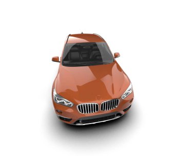 Modern bir arabanın 3 boyutlu görüntüsü