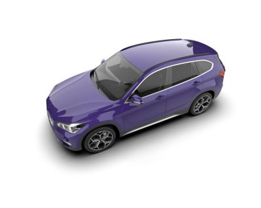 modern otomobil arka planda izole edildi