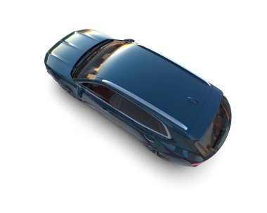 araba beyaz arkaplanda izole edildi.