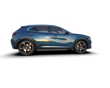 Siyah arka planda lüks bir SUV