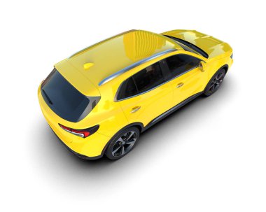 modern kompakt araba - arka görünüm